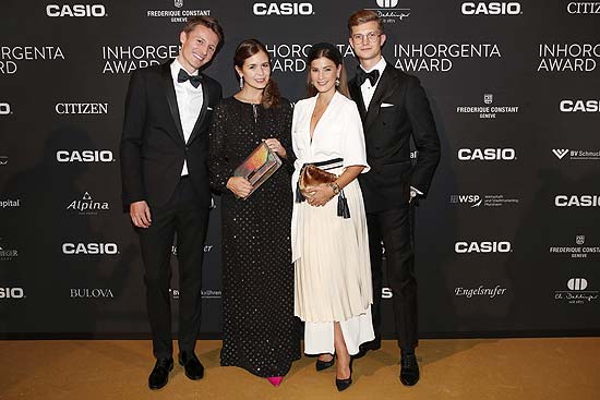 Chris Eichhorn, Sarah Eichhorn, Patrick Kahlo und Nina Schwichtenberg bei den INHORGENTA Awards 2020 am 16.02.2020 in der Münchner BMW Welt (Photo:Franziska Krug/Getty Images für INHORGENTA Award 2020/image.net)